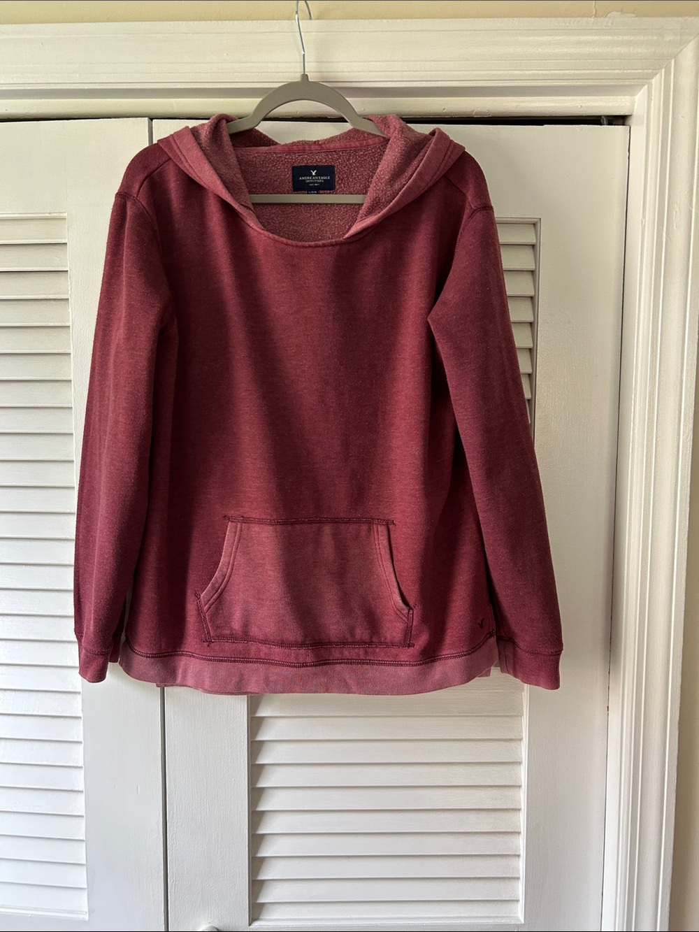 American Eagle Outfitters Women's Hooded Pullover Sweatshirt - Mauve